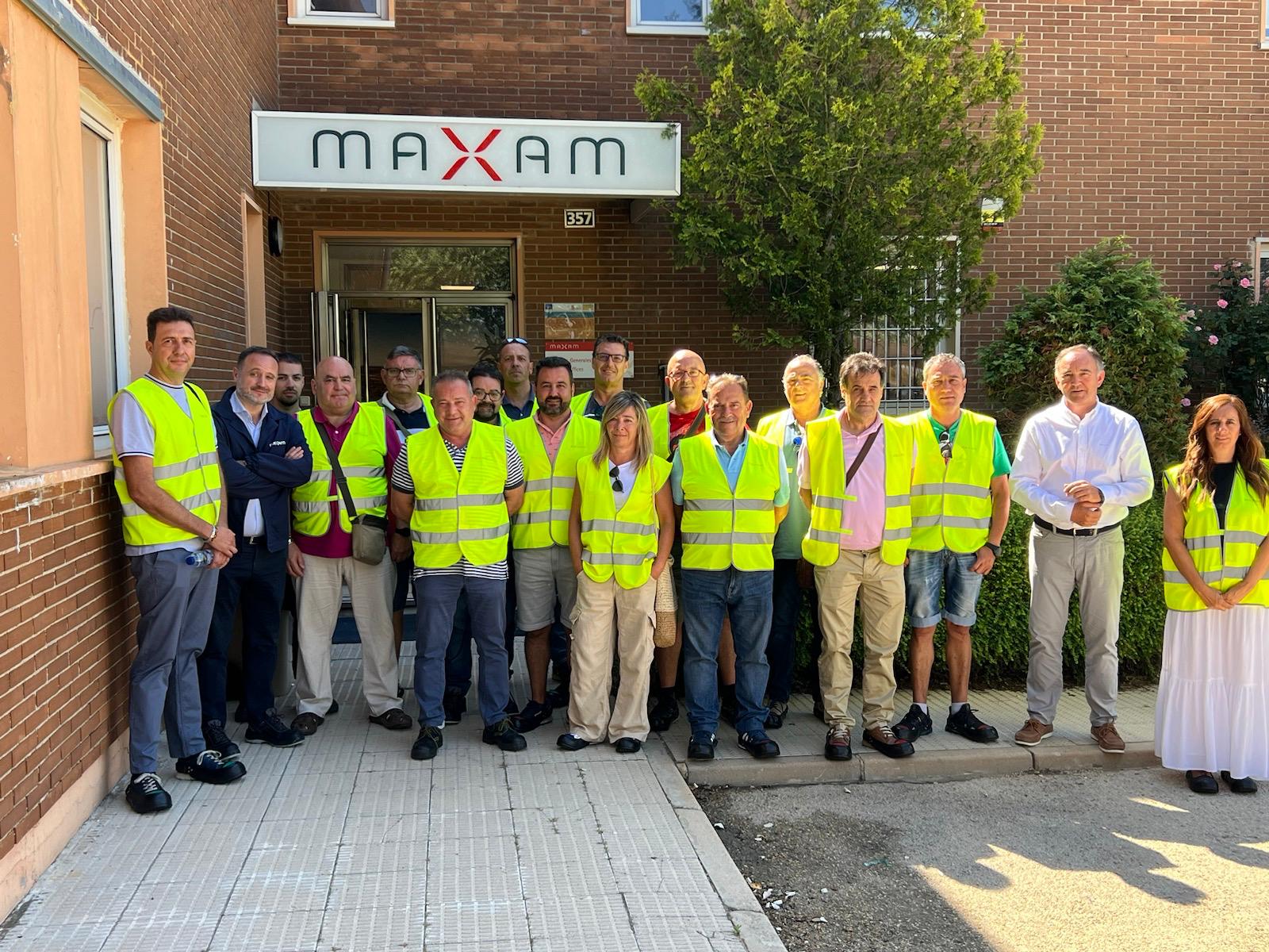 UGT FICA CyL visita la planta de Maxam en Burgos